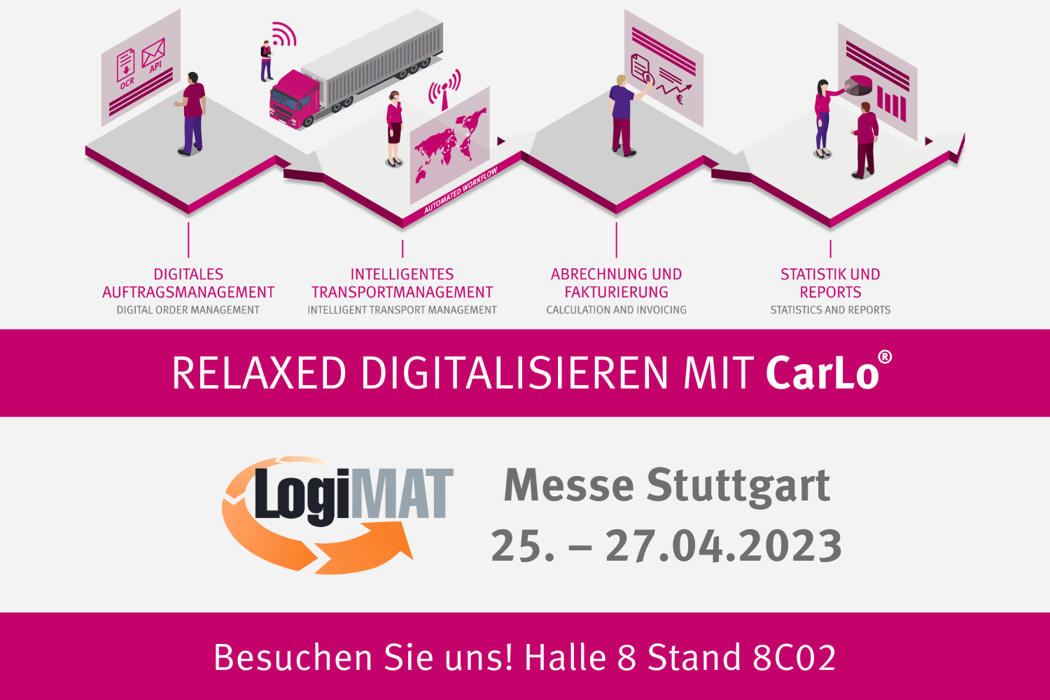 Soloplan auf der LogiMAT Stuttgart 2023: Relaxed digitalisieren mit CarLo