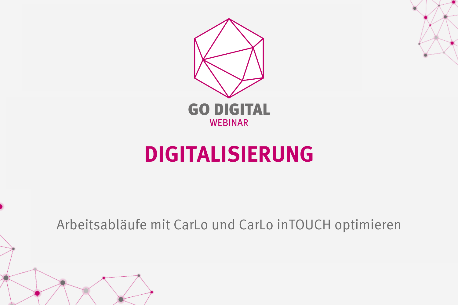 GO DIGITAL: Digitalisierung